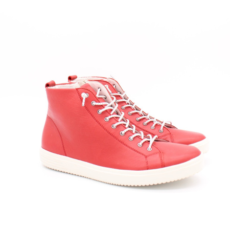 Ботинки красные с дополнительными шнурками REMONTE