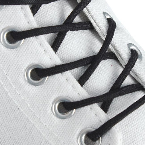 Шнурки BRAUS 180см толстые ЧЕРНЫЕ