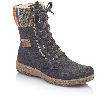 Ботинки с ярким текстильным кантом