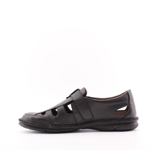 SHOIBERG, 739-55-04-01, Сандалии муж. нат.кожа/текстиль/черный (06-22)