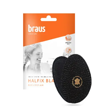 BRAUS Полустельки HALFIX BLACK (овечья кожа+латекс с активир.углем)
