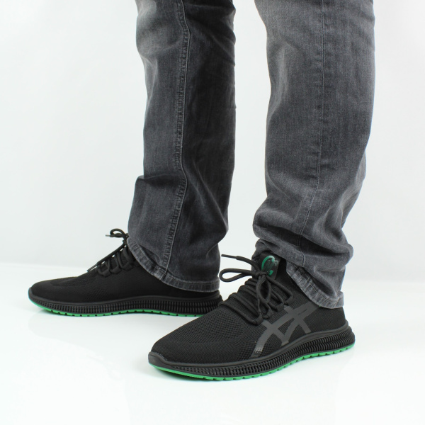 Кроссовки из текстиля с имитацией шнурка RESPECT