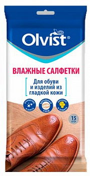 OLVIST Салфетки влажные для гладкой кожи 15шт