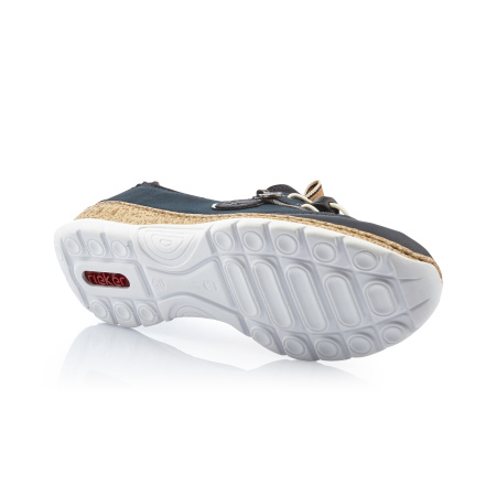 RIEKER полуботинки -кеды на белой подошве 