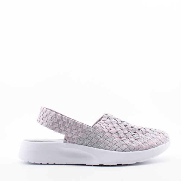 SPUR Сандалии плетёные текстильные с люрексом