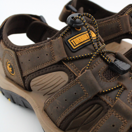 TORSION FIELD сандалии с контрастной строчкой