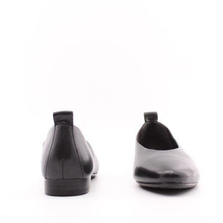 Чёрные кожаные балетки - лодочки MARCO TOZZI 