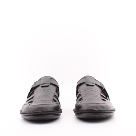 SHOIBERG, 739-55-04-01, Сандалии муж. нат.кожа/текстиль/черный (06-22)