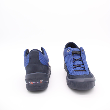 Синие текстильные кроссовки на чёрной подошве ROMIKA