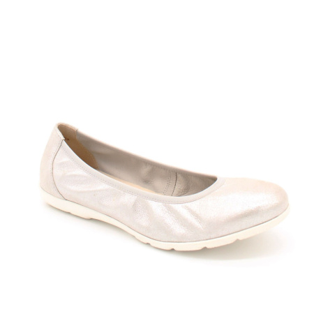 Серебристые балетки CAPRICE