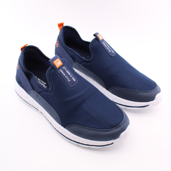 Синие текстильные кроссовки BADEN