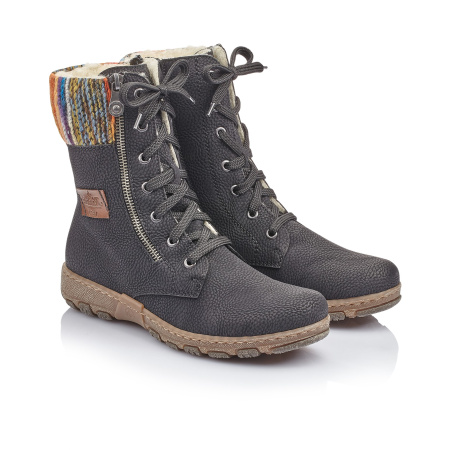 Ботинки с ярким текстильным кантом