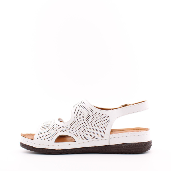 LUKME босоножки белые, мягкие, комфортные