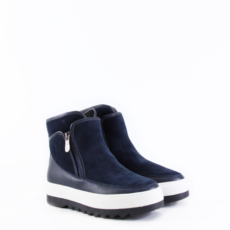 Комбинированные ботинки на белой подошве LAGRANDEZZA