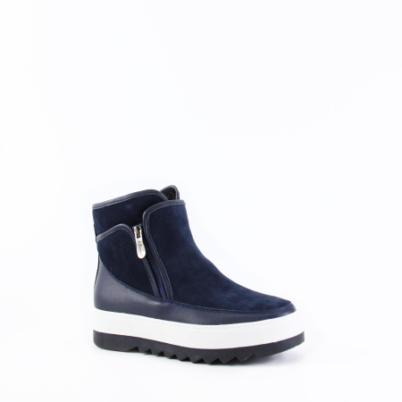 Комбинированные ботинки на белой подошве LAGRANDEZZA