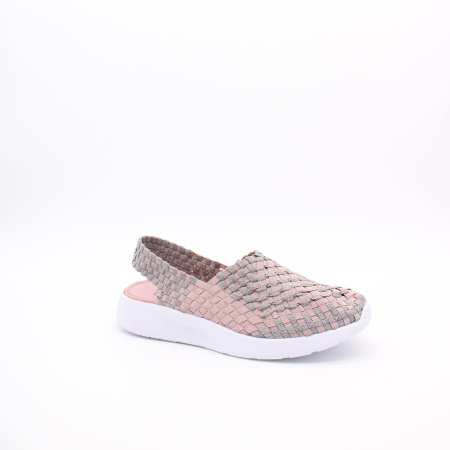 Текстильные босоножки - плетенки