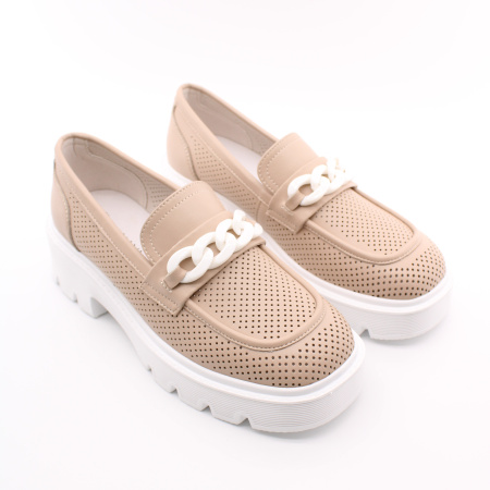 Кожаные перфорированные лоферы BONAVI