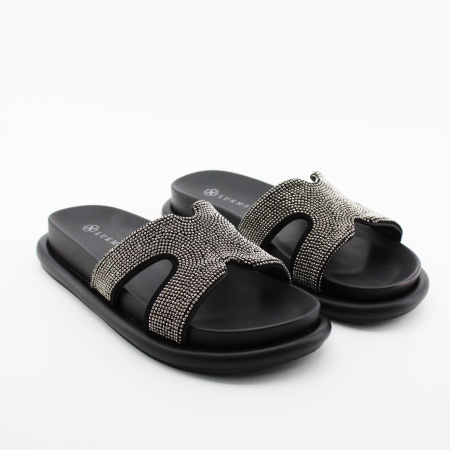 LUKME сабо со стразами на союзке