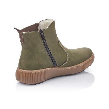 Зеленые ботинки на молнии