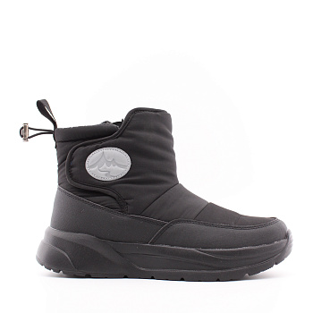 GRUNBERG дутики чёрные на молнии 