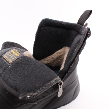 GRUNBERG дутики чёрные на молнии 