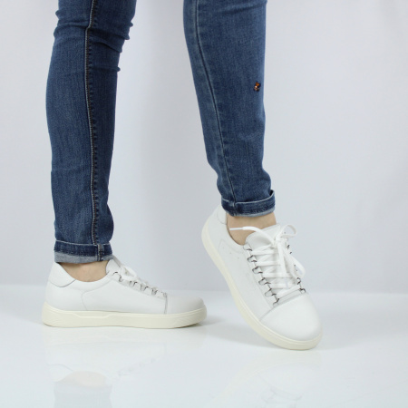 Кеды светлые из натуральной кожи BADEN 