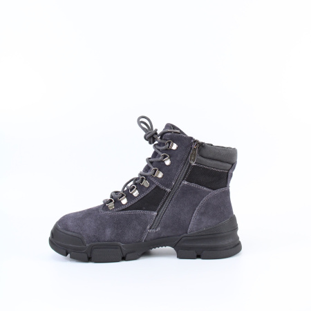 Комбинированные ботинки на шнурках