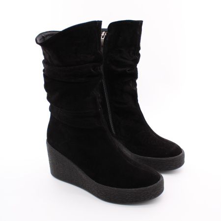 SELM замшевые полусапоги на высокой танкетке