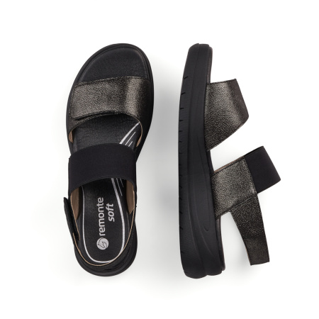 Черные перламутровые сандалии REMONTE