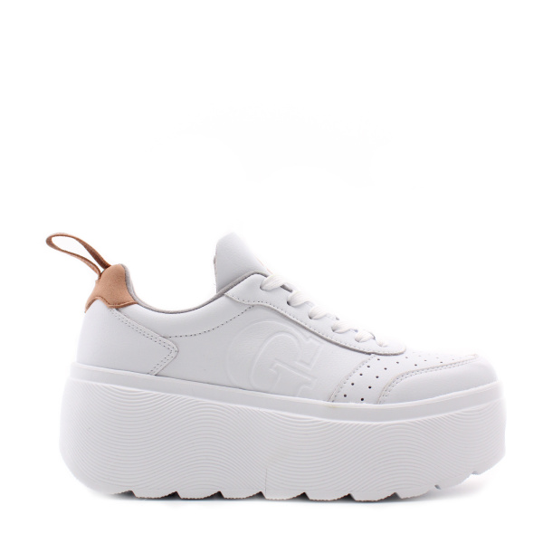 GRUNBERG кеды белые на высокой подошве