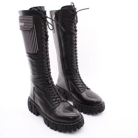 KRAUS сапоги на шнуровке с боковым декоративным карманом 