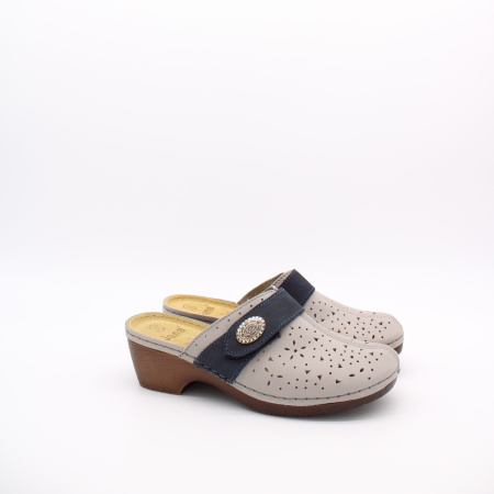 Сабо кожаное