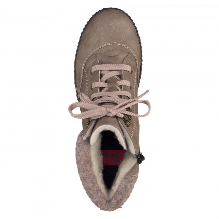 Ботинки с контрастной строчкой RIEKER