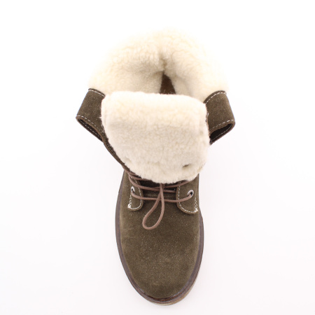 Замшевые ботинки с отворотом SandM