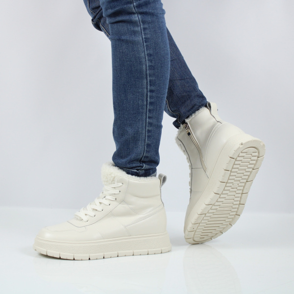 RESPECT зимние белые кеды