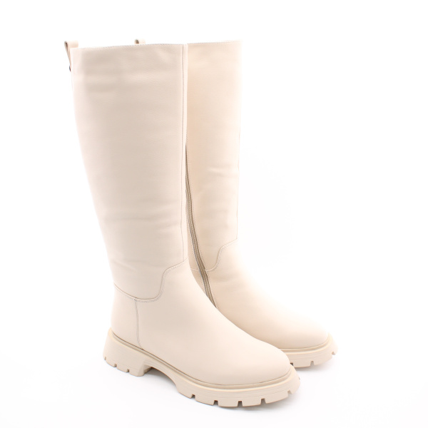 RESPECT сапоги белые на молнии