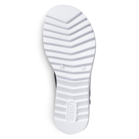 Синие босоножки на массивной подошве RIEKER