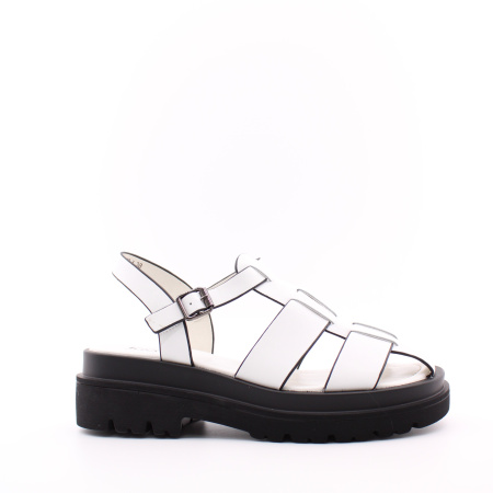 Летние белые босоножки на платформе KRAUS