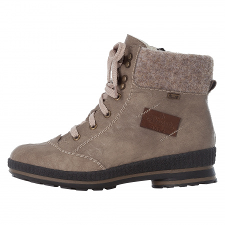 Ботинки с контрастной строчкой RIEKER