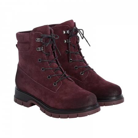 Бордовые ботинки с затемненным носом RIEKER