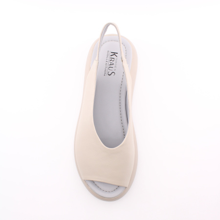 Летние бежевые сандали на платформе KRAUS