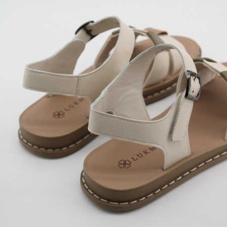 LUKME сандали молочного цвета