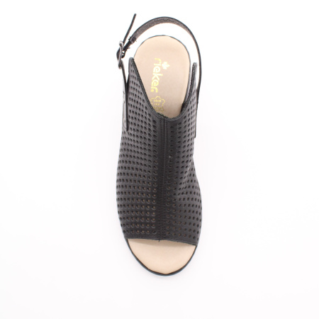 Босоножки с закрытой союзкой на пряжке RIEKER