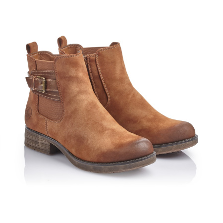 Ботинки с пряжкой и затемненным носом RIEKER