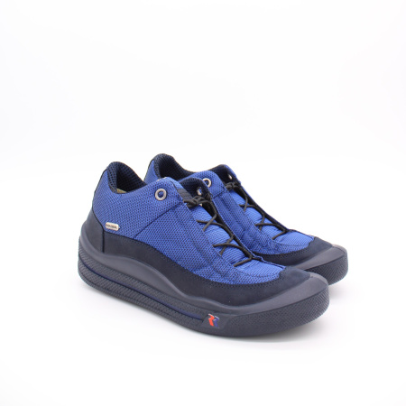 Синие текстильные кроссовки на чёрной подошве ROMIKA