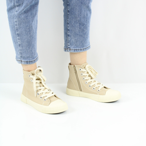 Текстильные бежевые кеды S.OLIVER