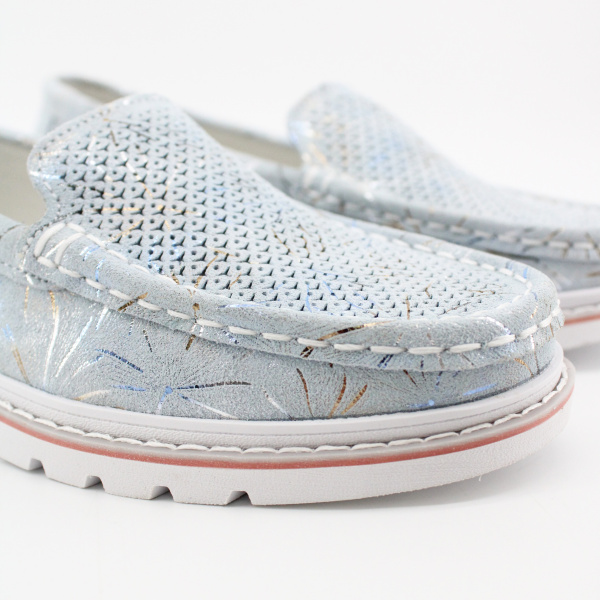 BADEN мокасины нежно голубого цвета